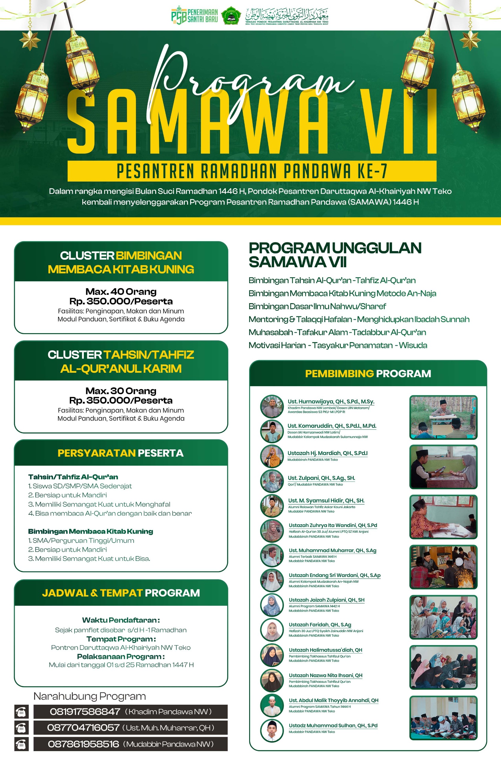 TELAH DIBUKA! PROGRAM SAMAWA VII